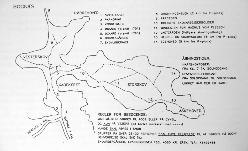 Kortskitse over Bognæs